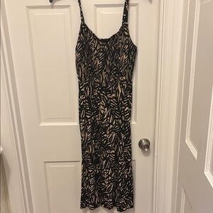 Elegant Black and Tan Women's Dress